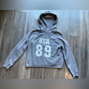 Gray Knit USA 89 Hoodie